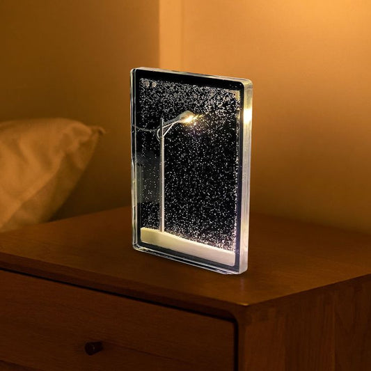 β¨ DIY Snowy Lamp π‘ β Create Your Own Magical Winter Glow! βοΈπ