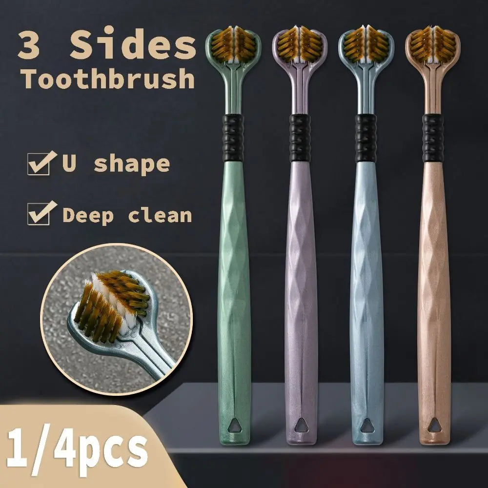 🌟 🪥 Soft Bristle Toothbrush Set (1/4 Pcs) – Gentle, Deep Cleaning Brush for Daily Oral Care & Fresh Smile 😁✨