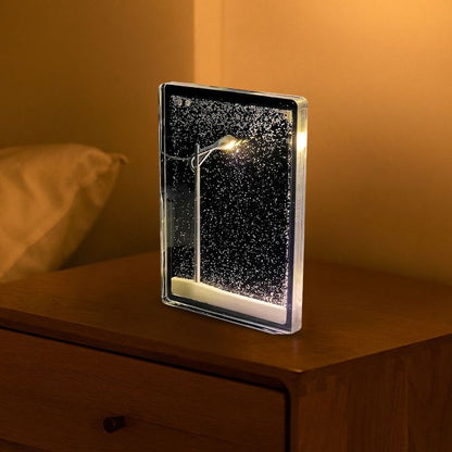 ✨ DIY Snowy Lamp 💡 – Create Your Own Magical Winter Glow! ❄️🎄